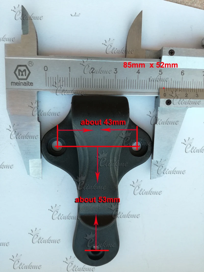 3.43" *2.0"(85mm*52mm ) excellent Kydex Holster / sheath Clips knife scabbard Clip DIY Black Clip with screw