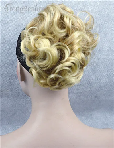 Сильный красота синтетические волосы короткие поддельные шиньон кусок кудрявые клип в наращивание волос для женщин 43 цвета