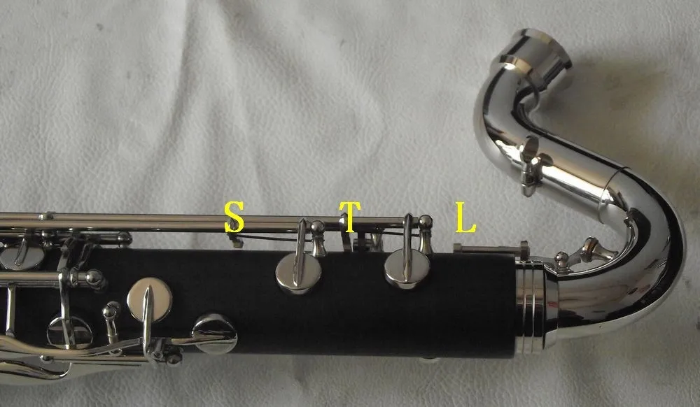Расширенный бас кларнет ключ композитный дерево тела никелированная