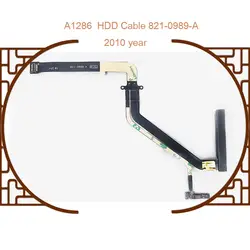 ABAY 100% Новый A1286 HDD кабель для Macbook Pro 13 "821-0989-A жесткий диск гибкий кабель 2010 год