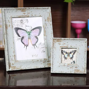 

Antique Surface Photo Frames Desktop Arts Ornaments Retro Picture Frames DIY Family Album Couple Photos Holder marcos para fotos