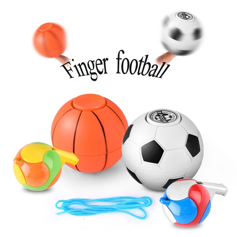 

Mini Football basketball Whistle Fidget Spinner Hand Spinner Cube Anti Stress Desktop Ball Toy Adult Finger Spiner Gift For Kid