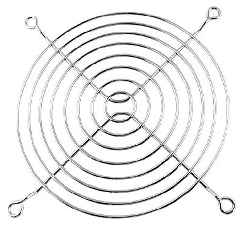 CPU Fan Grill for Cooling Fan 120mm 12Cm Silver Tone CPU Grill Protector Metal Finger Guard Computer Fan Accessories