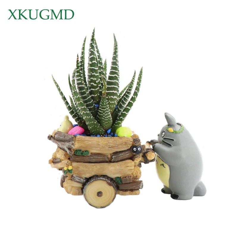 

Modern Cartoon Succulent Planter Pot Resin Creative Crafts Cute Totoro Flower Pot Home Decorations Vase Macetas Pots