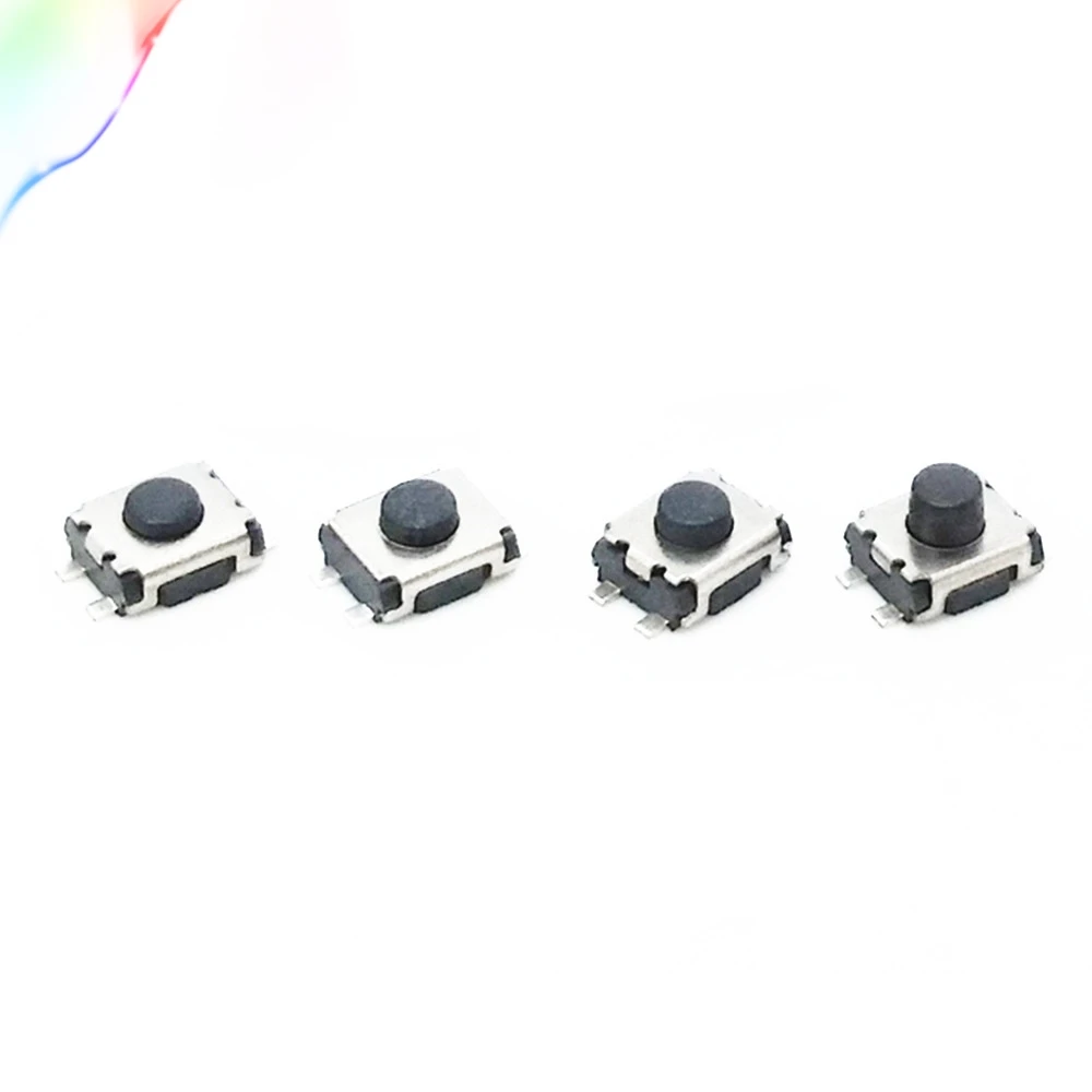 50pcs Free shopping 3*4*1.8mm 1.9mm 2mm 2.5mm Small turtle-type switch 4pin Miniature keys |