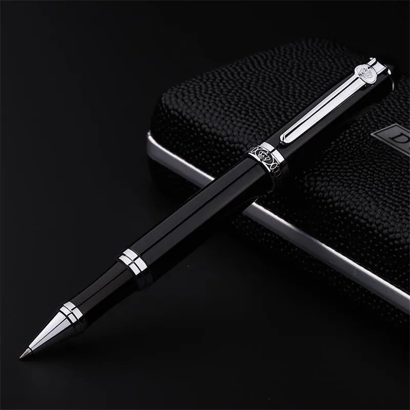Promspland Brand Duke Roller Ball Pen D2 Black Pens Silver Clip