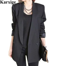 Южная Корея, куртка с длинными рукавами, Корейская женская куртка большого размера, цельный костюм