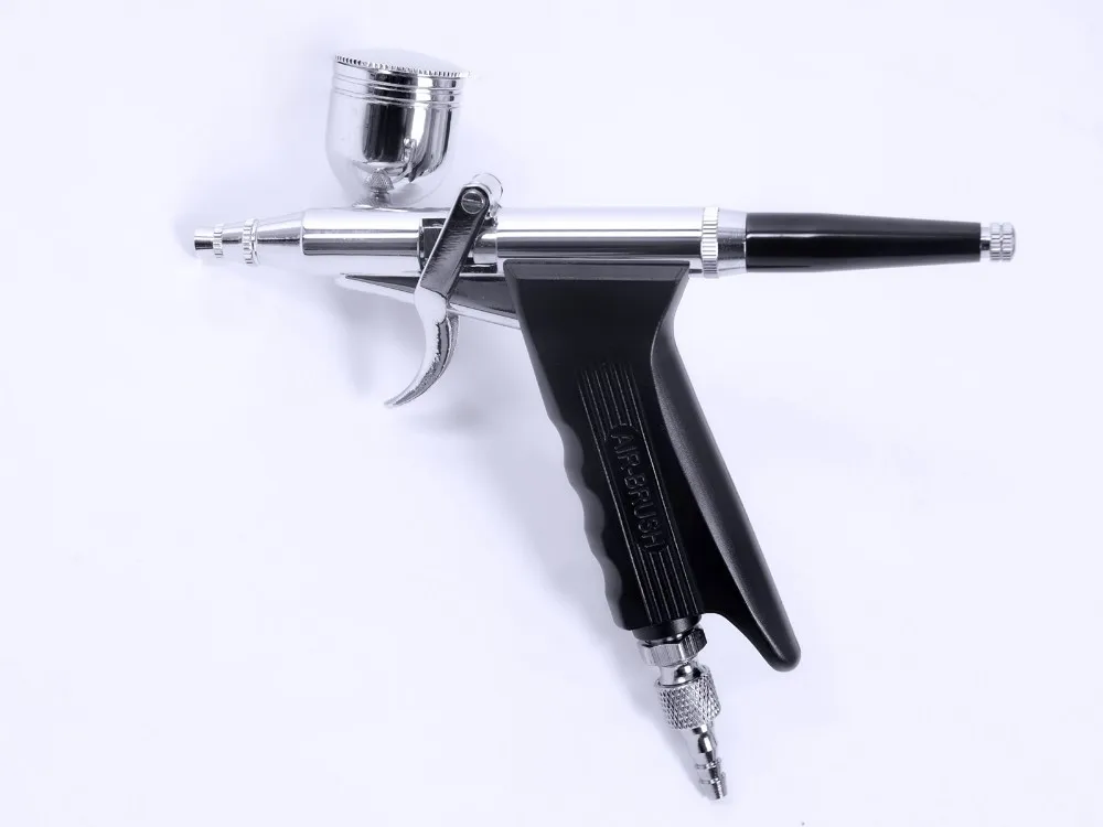 Двойного действия Аэрограф в наборе 0,3 мм Игла спрей краска Аэрограф Воздушный пистолет для автомобиля Аэрограф для тату для моделирования