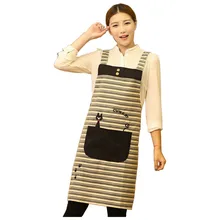 Хлопковый нагрудник фартуки с карманами для мужчин и женщин шеф-повара работа в ресторане приготовления пищи выпечки кухни кофе чайный магазин передник фартук логотип