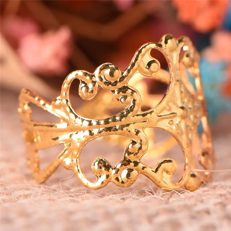 9 Style Vintage Boho Flower Ring For Women Knuckle Rings For Women Fashion Finger Jewelry Party Rings Hot Sale