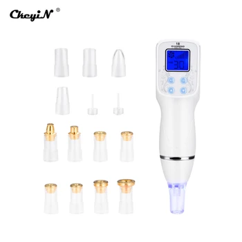 

Professional Electric Vacuum Blackhead Suction Facial Massager Comedo Acne Remover Vacuum Pore Cleaner with 12 Replacement Heads