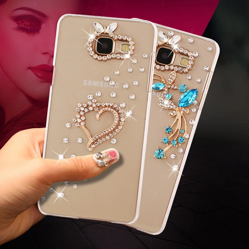 

For Samsung J5 prime SM-G570F Bling Rhinestone Transparent Hard PC 5.0" Cover Case for Samsung Galaxy J5 prime (On5 2016)NOT J5