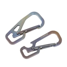 Tiartisan Titanium Multi-function high load-bearing Carabiner outdoor hook EDC Clip hook 65cm