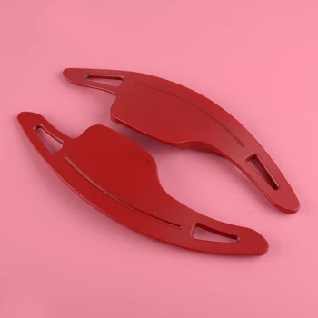 

DWCX Car Red Metal Steering Wheel Shift Paddle Shifter Trim Cover Decoration Sticker Accessories Fit for Chevrolet Camaro 2017