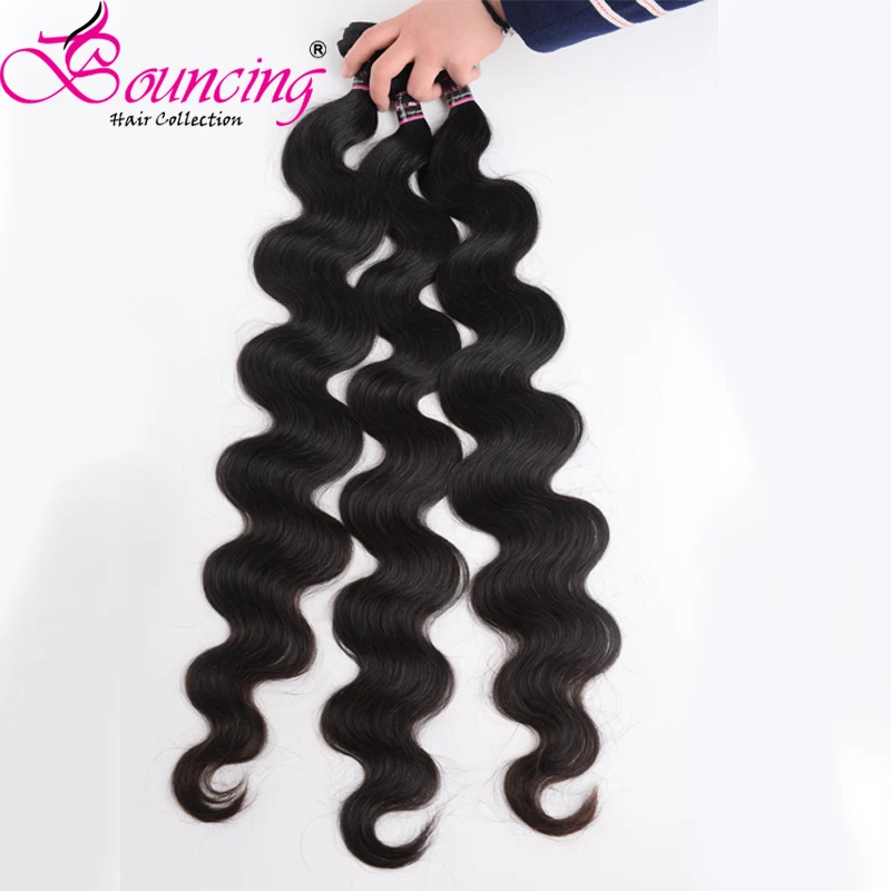 

Bouncing Hair 24 26 28 30 Inch 32 34 36 38 Inch Weave Bundles Peruvian Hair Body Wave Remy Human Hair Bundle Natural Color