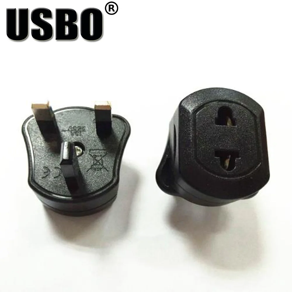 

Universal black white full copper CE certified UK BS1363 power adaptor plug EU/US to UK travel adaptor plug socket convertor