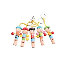 5 шт/лот деревянный дующий пират Деревянный свисток игрушка красочные Дети Мини милый музыкальный инструмент подарок для малышей