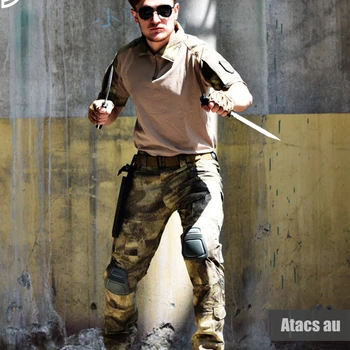 

Summer Camouflage Military Uniform US Army Combat Suits Mens Short Sleeve Multicam Paintball Airsoft T Shirt + Pants