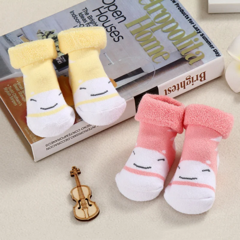 4 Pcs Thick Winter Baby Socks For Boys Girls Cotton Warm Infant Socks Bow Bear Newborn Baby Socks Cute New Baby Boys Clothing (18)