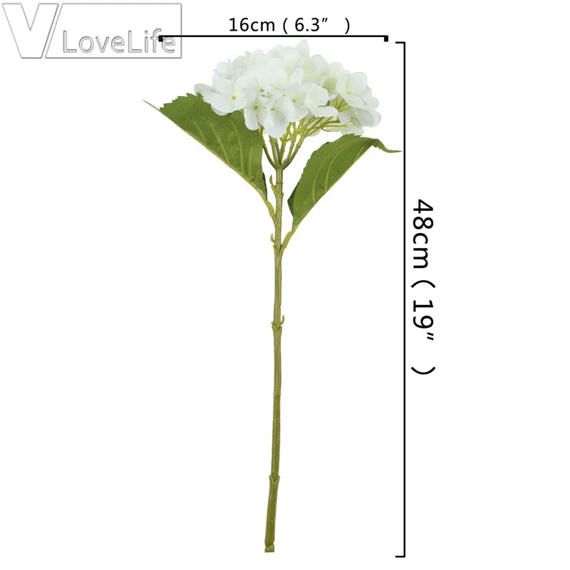 Главная искусственный цветок для декорирования силиконовые искусственные цветы гортензии Свадебные искусственный цветок цветы оформление
