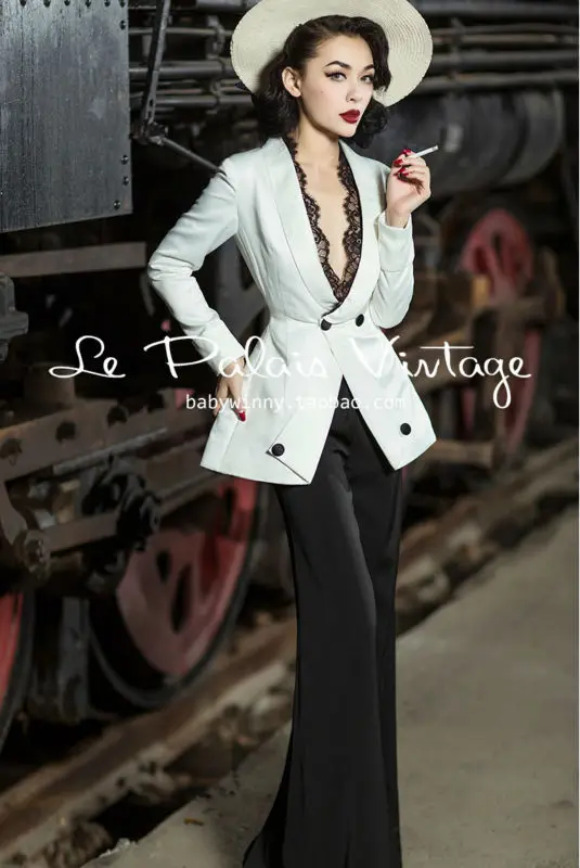 FREE SHIPPING Le Palais Vintage elegant classic slim waist