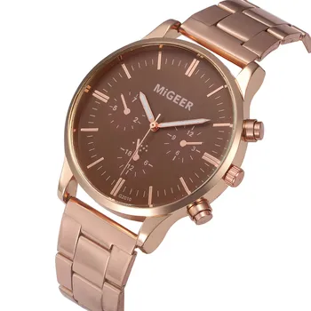 

Fashion Men Crystal Stainless Steel Analog Quartz Wrist Watch Bracelet Y7823