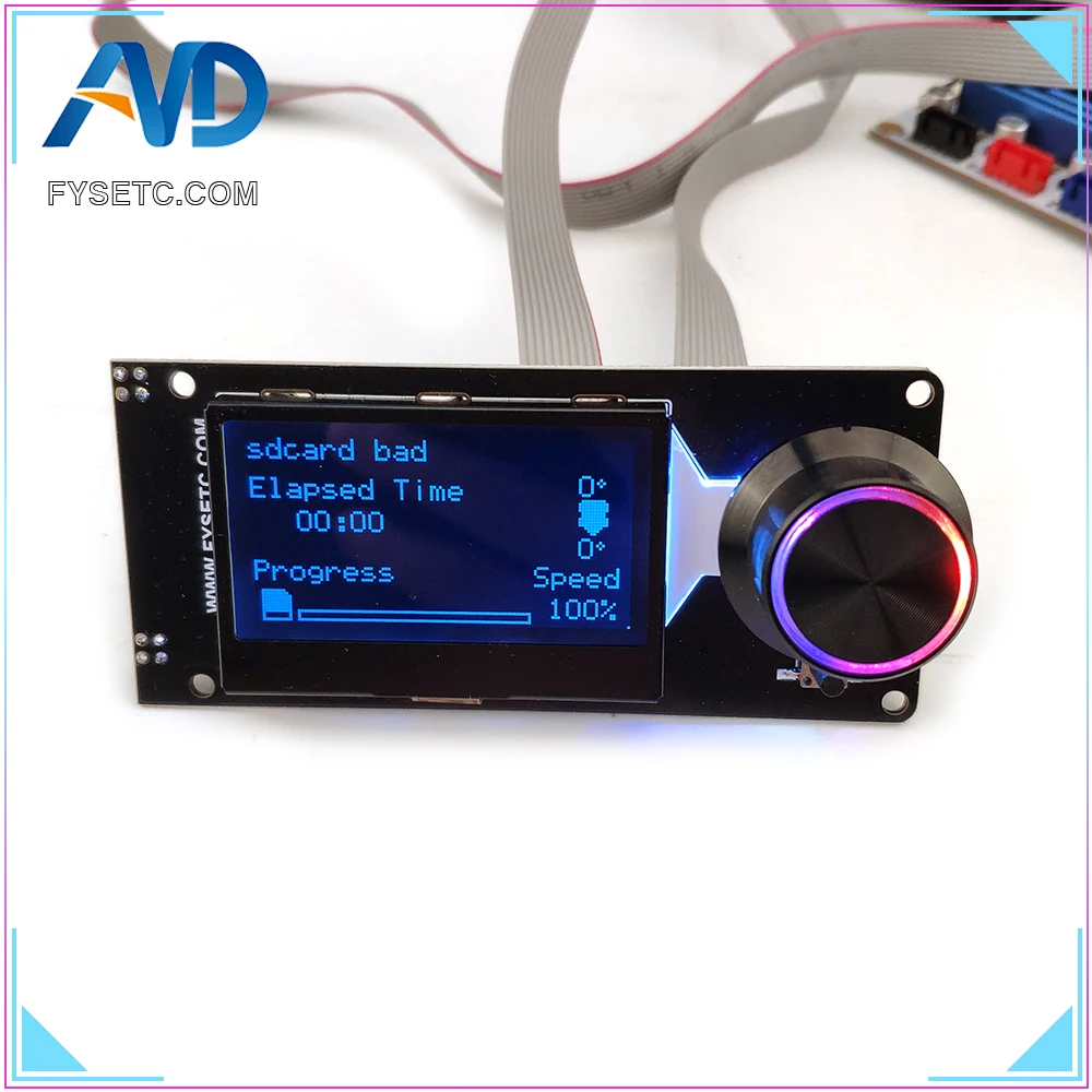 Tela Lcd com Cartão sd Faça Você Mesmo Skr Peças Acessórios de Impressão 3d Mini12864 V1.2 128x64 5v Suporte Marlin Voron V2.4 - Imagem 4