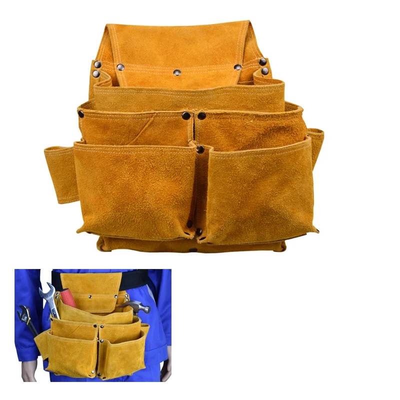 New Leather labor kit, riveting welding climbing work machinery working storage Bag Electrician, pliers, multi-function pocket New Leather labor kit, riveting welding climbing work machinery working storage Bag Electrician, pliers, multi-function pocket