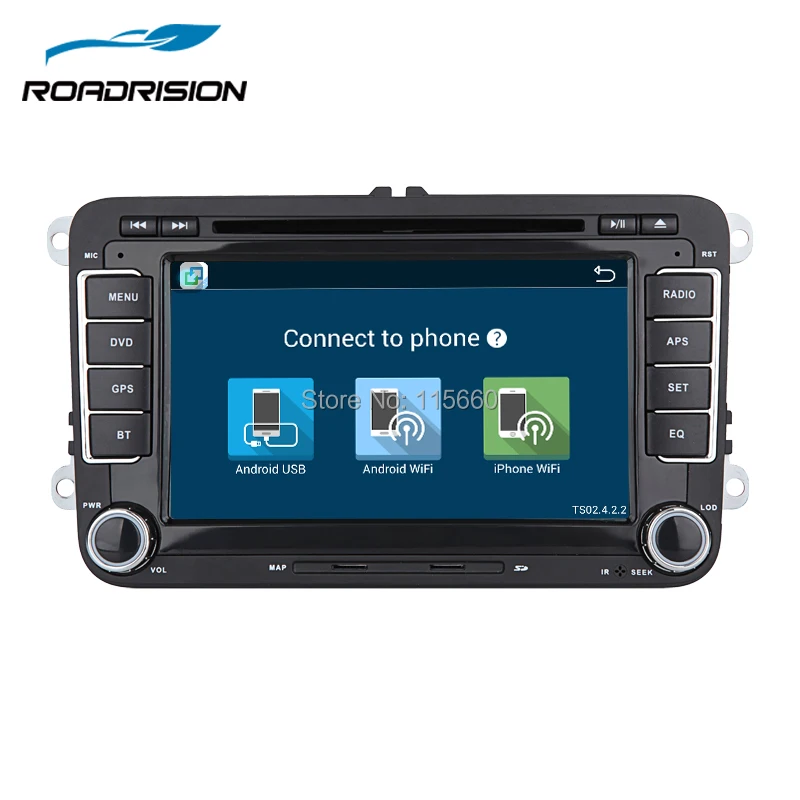 RoadRision Android 6 0 Автомобильный DVD GPS Навигатор Радио для Volkswagen VW golf 5 Touran Passat Jetta Polo Tiguan