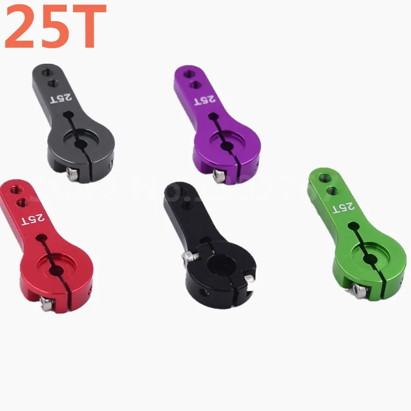 

2pcs/lot CNC Aluminum Alloy Servo Arm horn 25T For 1/8 1/10 Scale Models RC Car Robot Boat Airplane Torque Metal Pro EMAX Servo