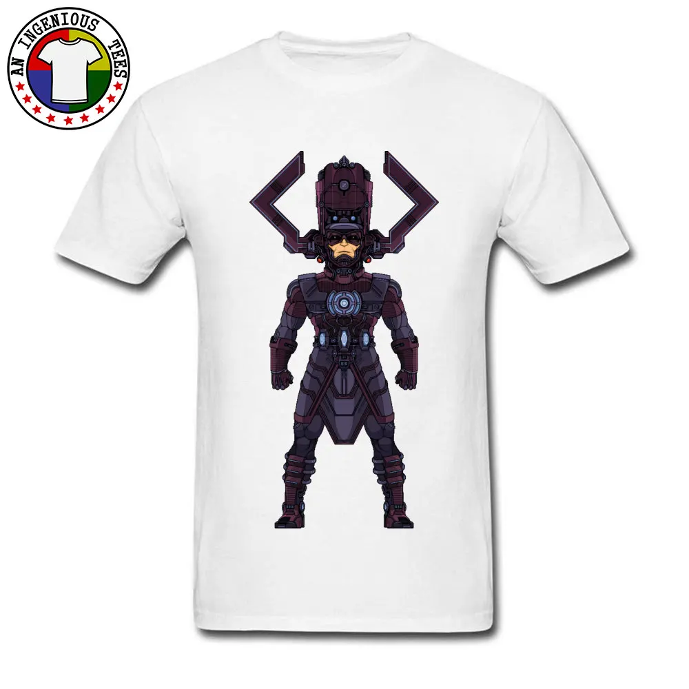 Cheap Galactus Alexmicroheroes Short Sleeve Top T-shirts Lovers Day Crewneck Pure Cotton Tops & Tees for Men Sweatshirts Geek Galactus Alexmicroheroes white