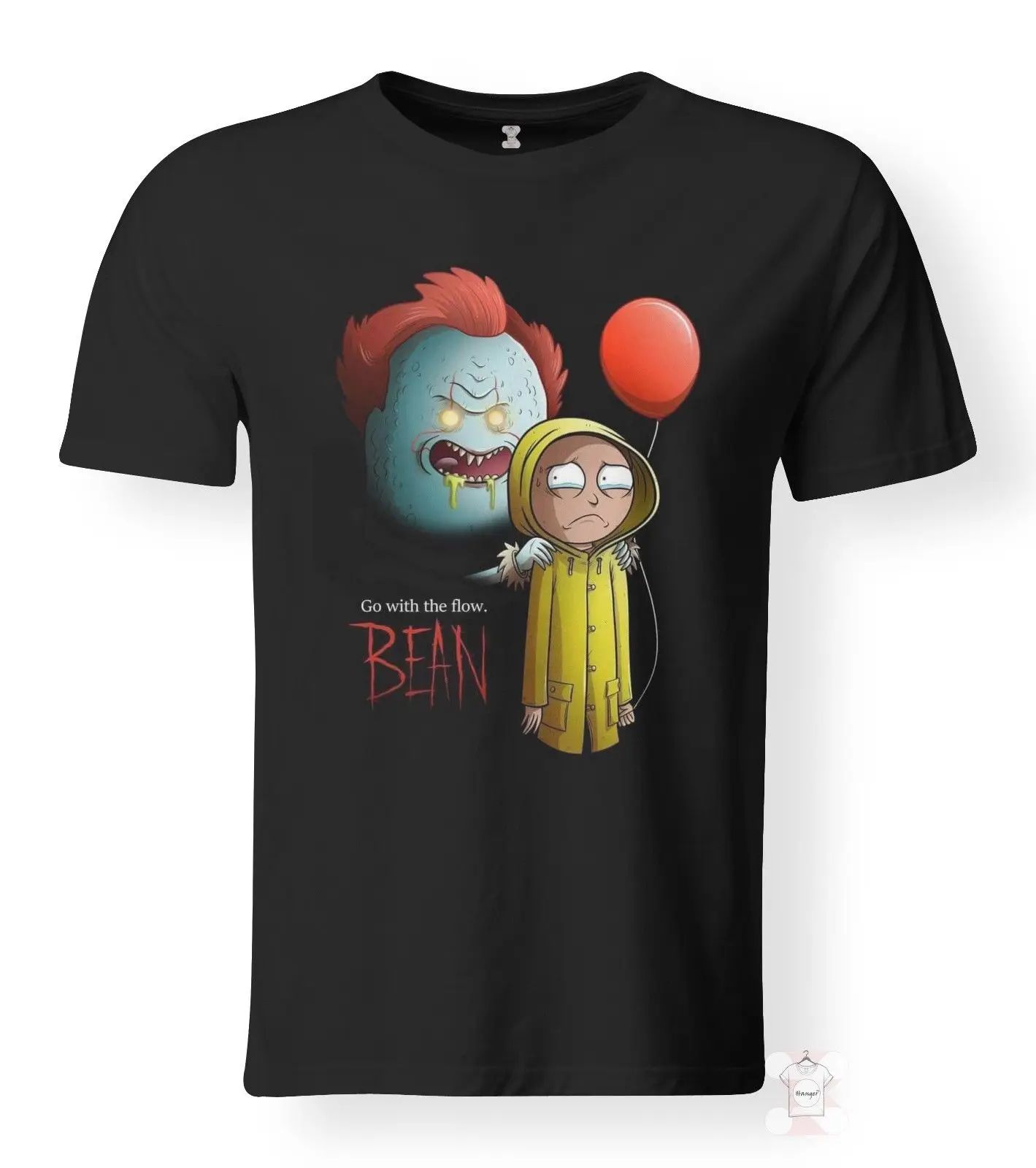

Funny Rick and Morty Cartoon Stephen King It Movie Pennywise Print T-Shirt Free shipping Harajuku Tops t shirt Fashion Classic