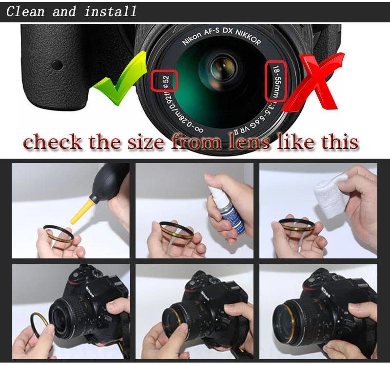 KnightX град nd4 nd ND2-ND1000 ультрафиолетовый УФ-фильтр 49 мм 52 мм 55 мм 58 мм 62 мм 67 мм 72 мм 77 мм Комплект фильтров для объектива для sony цифровой зеркальной камеры Canon Nikon D3300 D7000 D7100 55