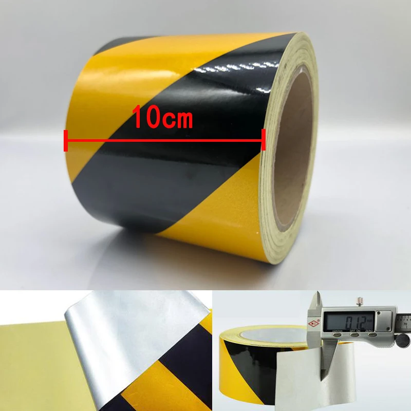 10cm width Safety Mark Reflective Tape Sticker Self Adhesive Warning Tape
