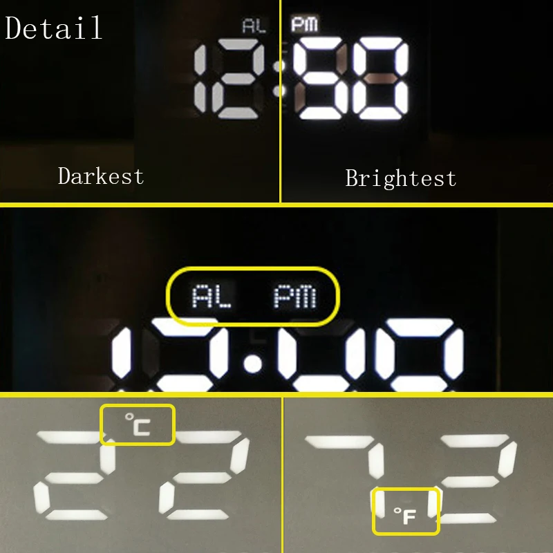 Цифровые часы Настольный цифровой будильник despertador светодиодный Повтор ночные светильники температурный стол Кухня Ванная комната украшение стола