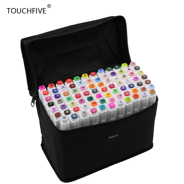 TOUCHNEW 80 Colors Professional Art Marker Set Alcohol Based Sketch Marker  Pen For Drawing Manga Design Artist Supplies - AliExpress