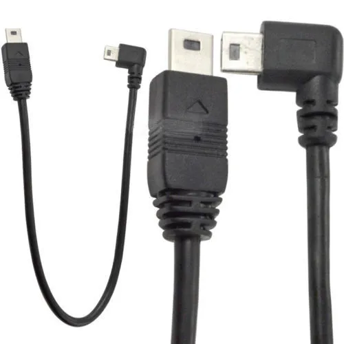 USB MINI 5Pin левый угол штекер к Штекер кабель 0 25 м | Компьютеры и офис