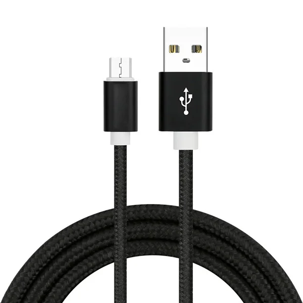 Кабель Micro Usb для зарядки мобильного телефона, кабель Usb Micro Usb 3 м 2 м 25 см, Кабель Microusb для huawei Honor 8x8 S 20i 8A Pro Y5 Y9 - Цвет: black