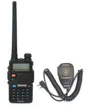 Novo 2020 baofeng UV-5R uu 136-174/400- 520 mhz banda dupla walkie talkies + marca baofeng mic