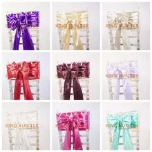 Бамбуковые Chiavari Сатиновые кушаки для банкета свадебные вечерние банкетные галстуки-бабочки ремесло украшение для стула