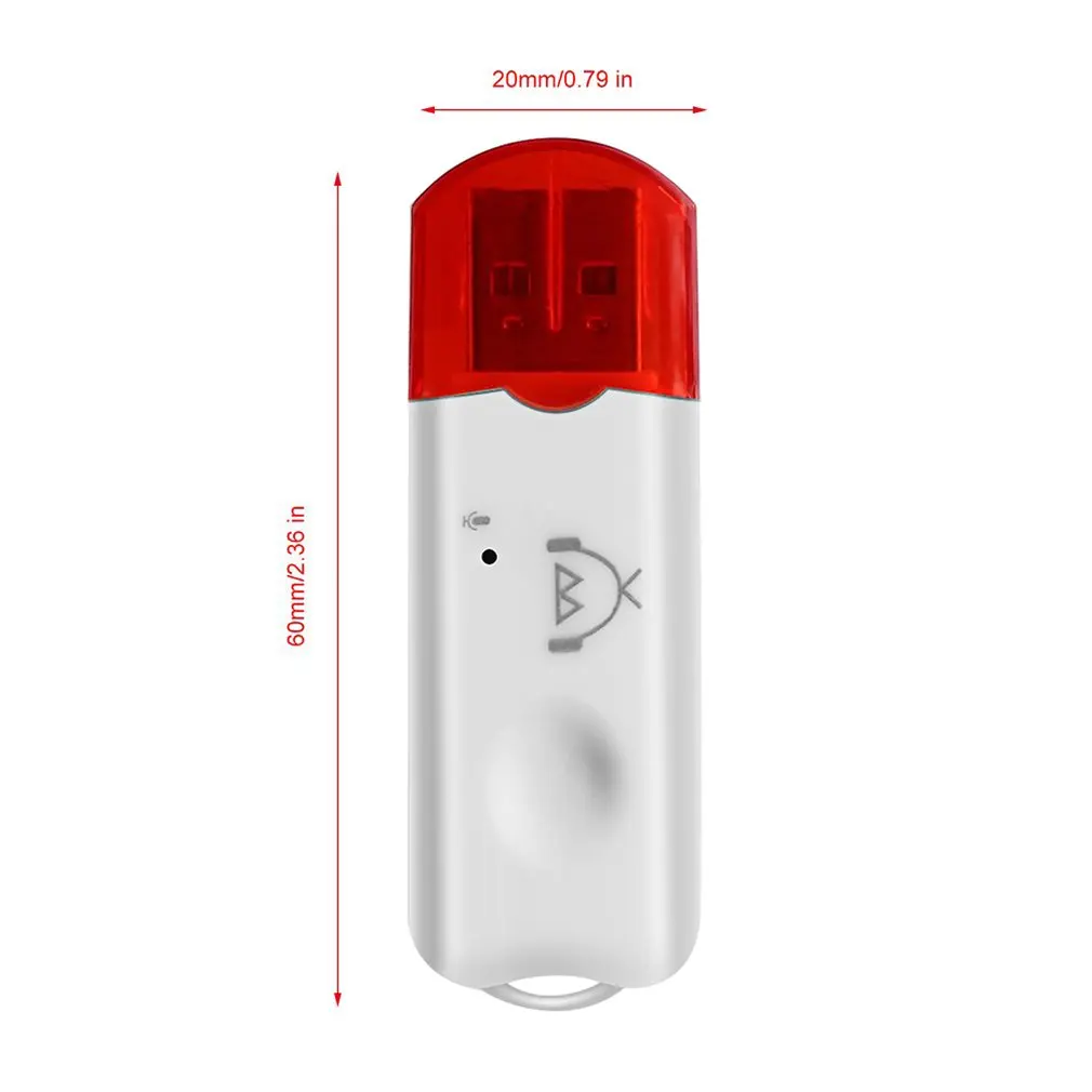 Портативный USB Bluetooth ключ AUX беспроводной Bluetooth 2,1 EDR USB музыкальный аудио приемник адаптер один Bluetooth аудио приемник