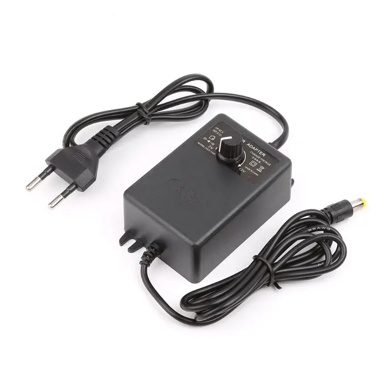 

Adjustable Power Supply Adapter For Motor Speed Controller 3-12V 2A EU Plug