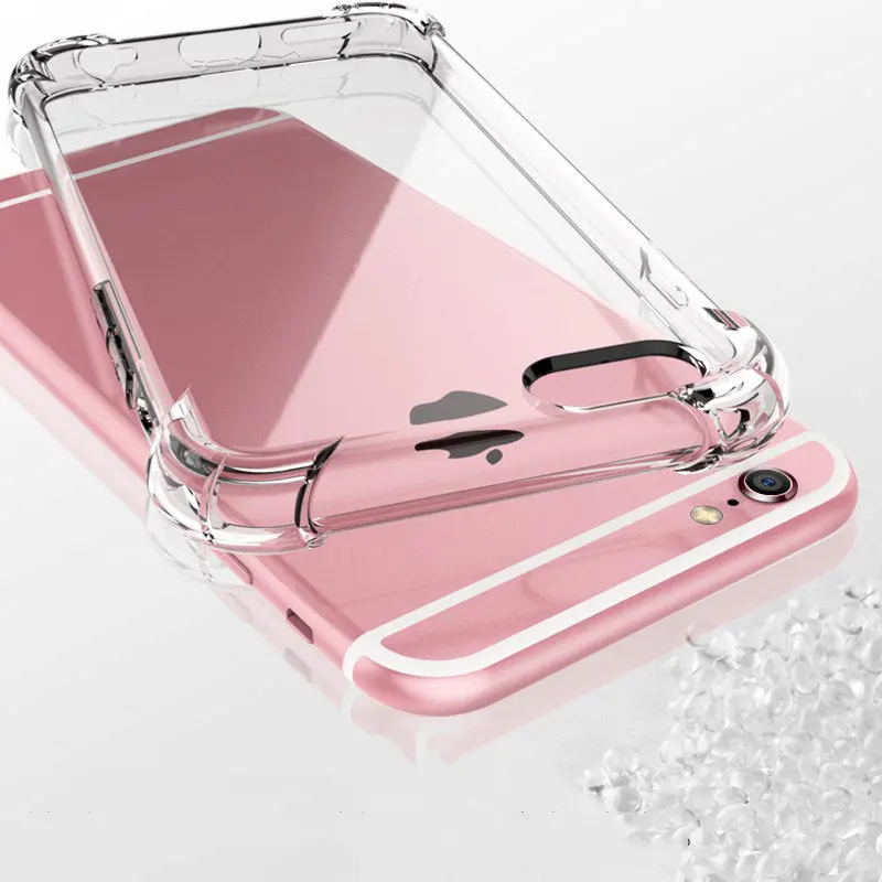 Прозрачный противоударный силиконовый чехол Funda для iPhone 11 12 Pro X XS Max XR 6 S 7 8 SE 2020 Plus
