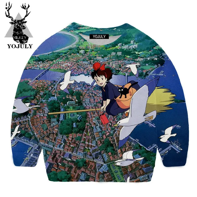 YOJULY Kiki/Услуги по доставке, Harajuku, толстовка с 3d принтом для мальчиков и девочек-подростков, Kawaii, детская одежда, модная одежда с длинными рукавами, Modis SW40 - Цвет: 2