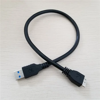 

USB 3.0 Type A to Micro Mobile Hard Drive Disk Data Extension Cable for Seagate WD West Toshiba Netac Sony Mobile Phone Black 40