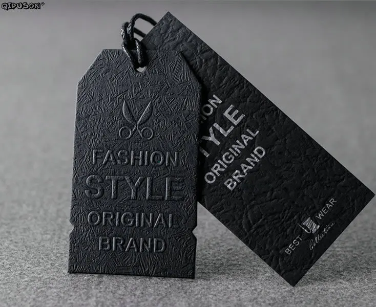 

GQ005 custom brand name logo printed swing hang tag,Customized OEM shopping tags labels, paper price labels tags shipping labels