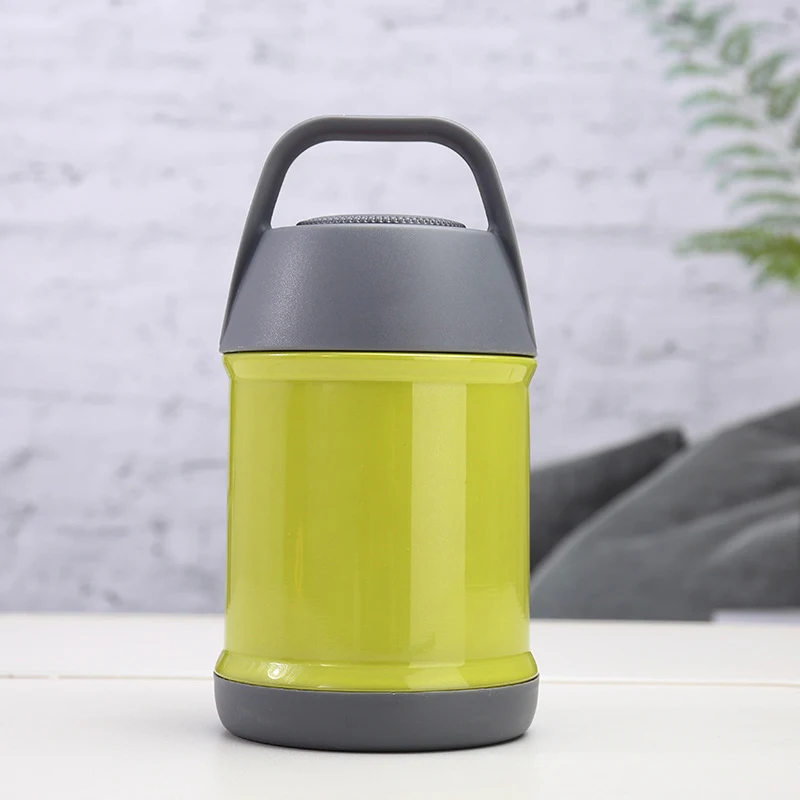 

Food Vacuum Jar Flask Soup Portable Handle Anti-slip Performance Stainless Steel Vacuum Insulated 500ml Hot Useful For Home