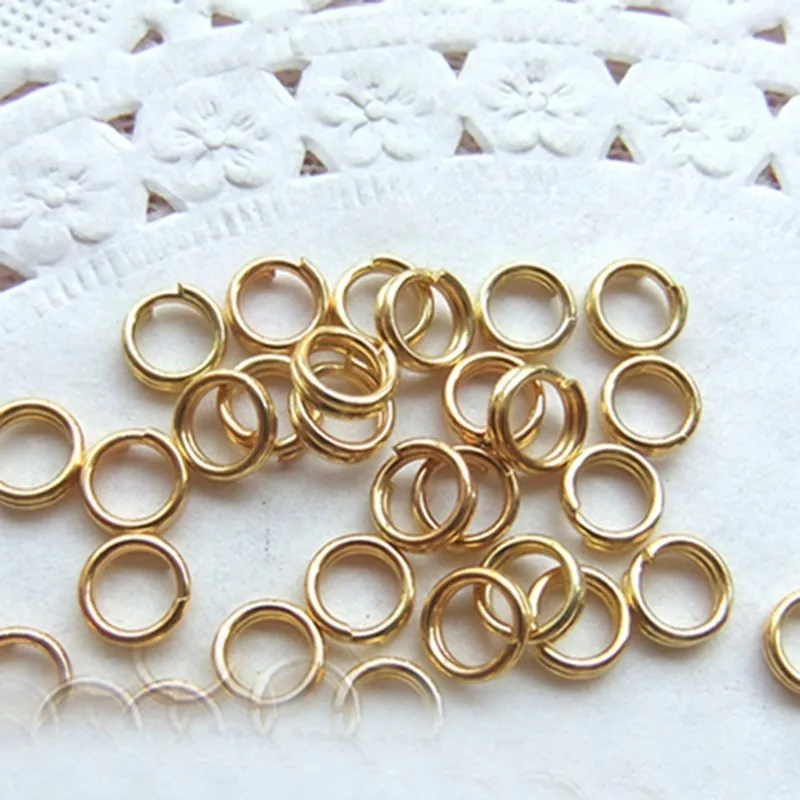 Прыгающие кольца, разъемное кольцо, двойные ювелирные изделия с петлями, застежки для соединитель для браслета, ожерелья, брелки, звенья, бусины, крючки, обжимные концы
