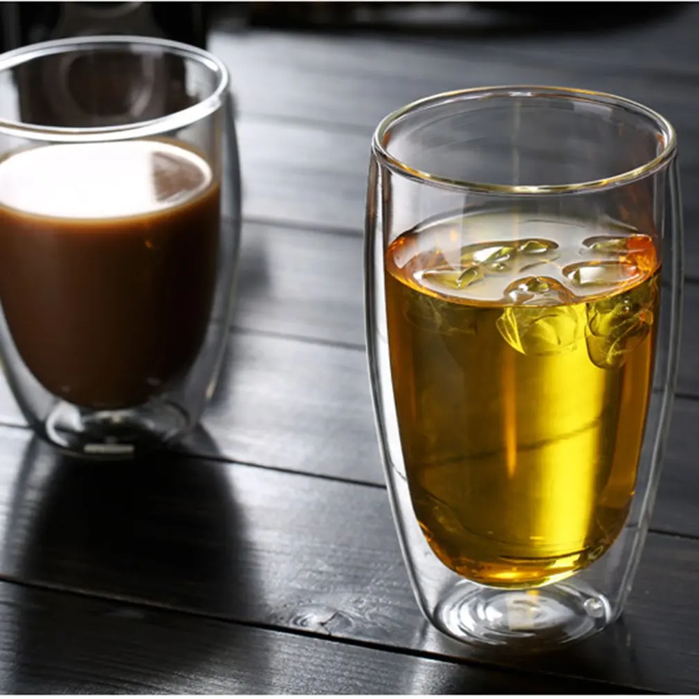 1 шт., креативная чашка сока для кофе с двойным стеклом, чашка для кофе с молоком, стеклянные чашки для виски, посуда для напитков
