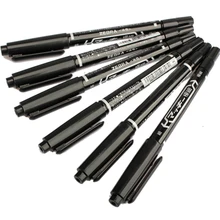 2-конец маркером в наборе 6 шт. боди-арт маркер для боди-арта писец пирсинг Pen средства ухода за кожей Инструмент YUF99